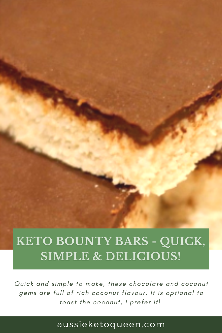 Keto Bounty Bars - Quick, Simple & Delicious! - Aussie Keto Queen