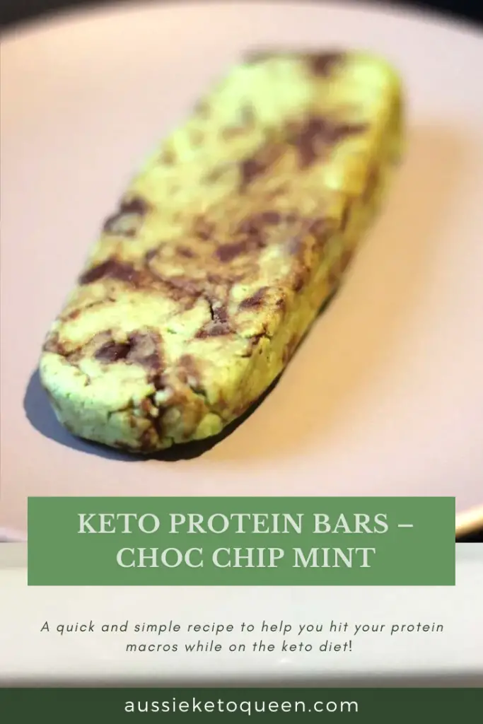Keto Protein Bars – Choc Chip Mint - Aussie Keto Queen