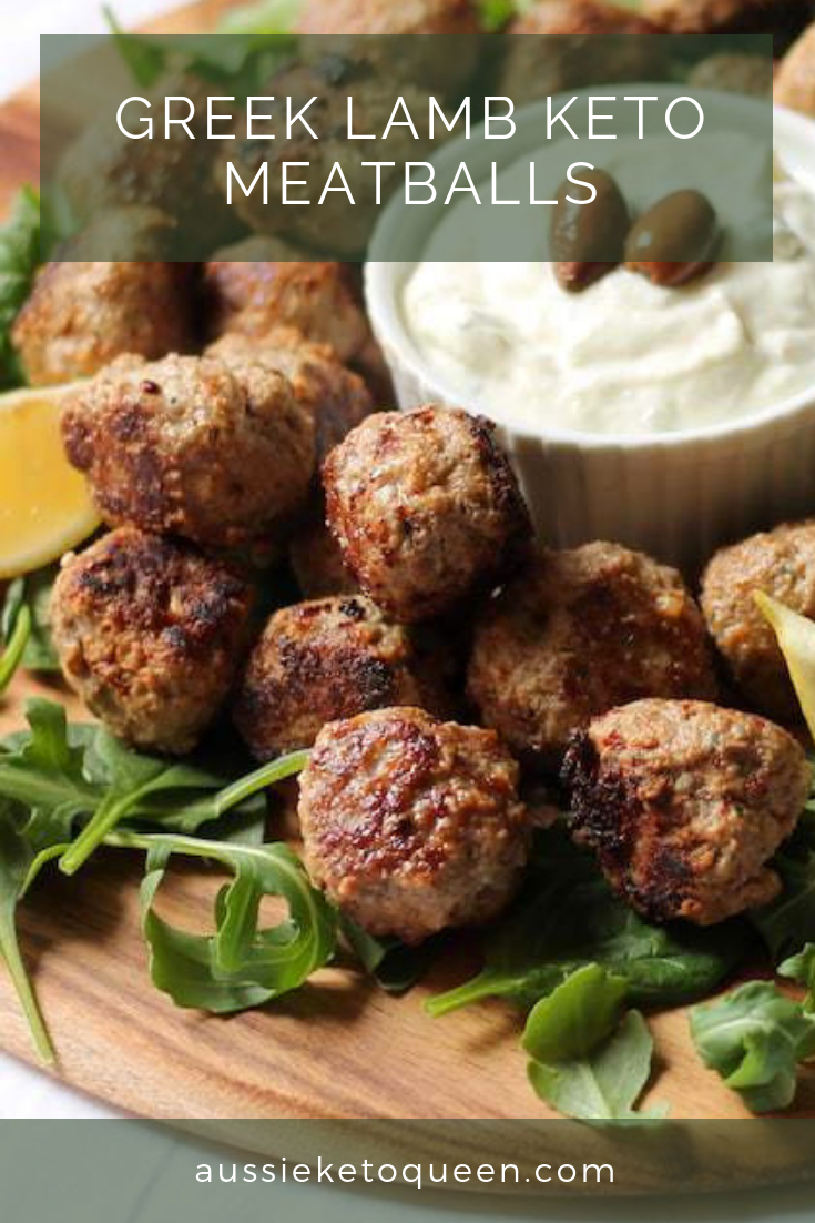 Greek Lamb Keto Meatballs | Aussie Keto Queen
