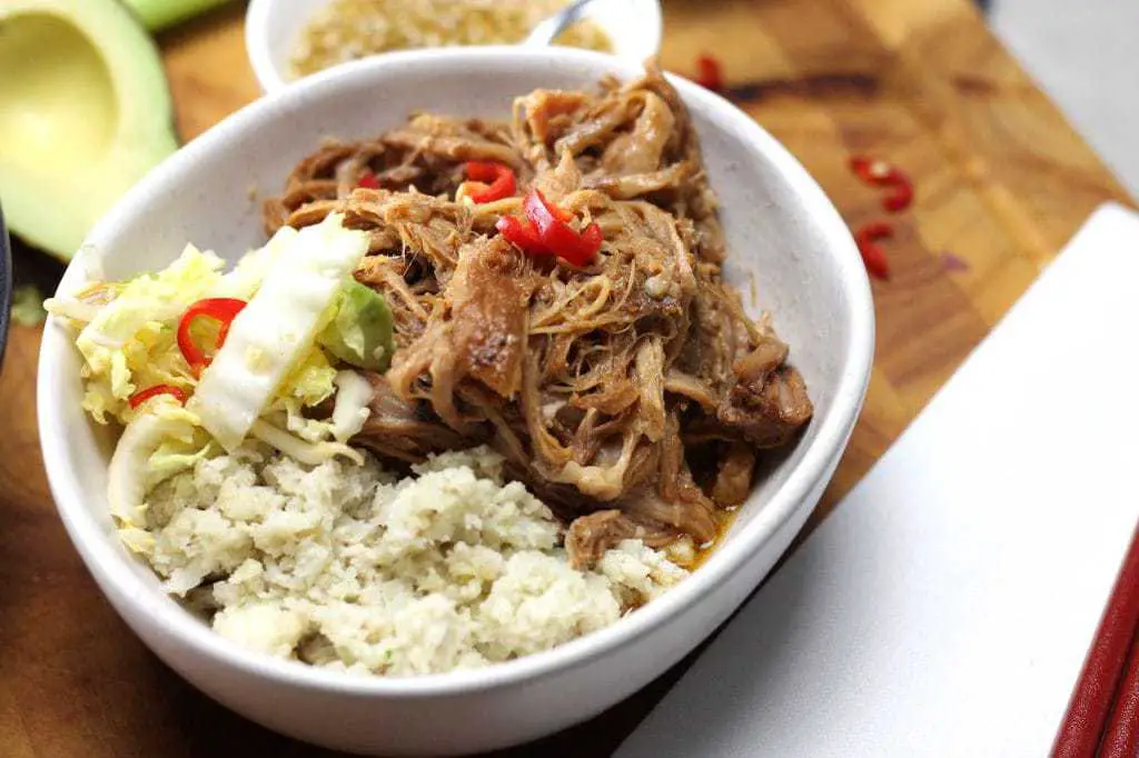 Keto Chinese Pulled Pork is a super easy, simple dish that gives BIG chinese flavours without the sugar! Slow cooker / crock pot cooking is the best for this easy Keto Pulled Pork recipe. #easyketo #ketorecipes #ketogenicrecipe