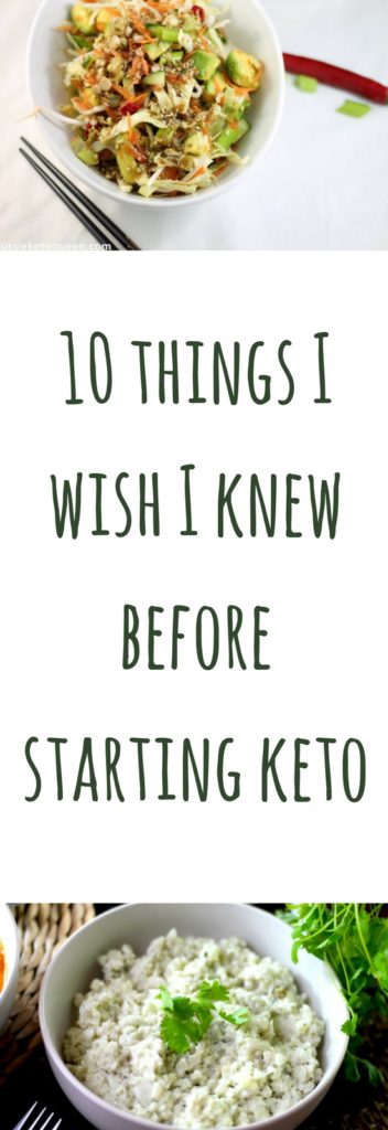 10 Things I Wish I knew Before Starting Keto