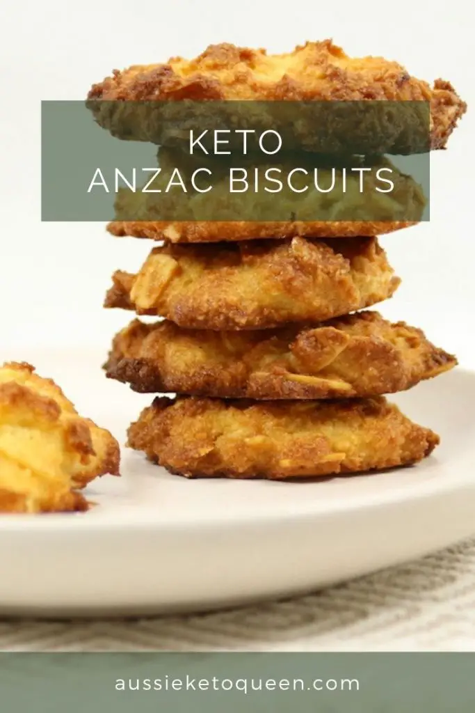 Keto Anzac Biscuits are the perfect keto cookie or keto biscuit recipe to honour our brave ANZACs. Simple ingredients and easy to make!