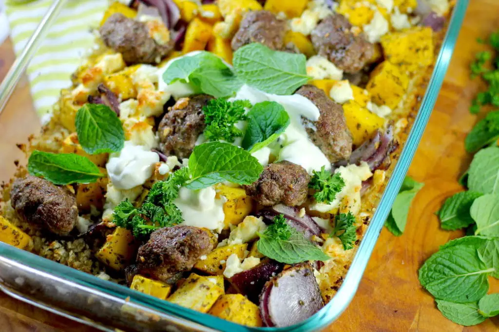 Oven Baked Keto Lamb Koftas, Pumpkin & Cous Cous by Aussie Keto Queen. Keto Kofta Pumpkin Cous cous, keto oven baked, Keto Lamb koftas These Keto Lamb Koftas fit the bill, and use cubes of pumpkin and a cauliflower cous cous base to carry the delicious middle eastern flavours all the way through.