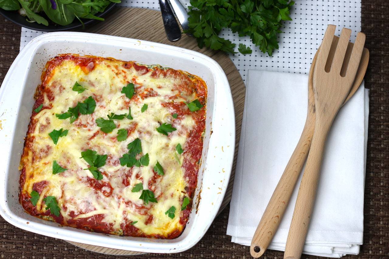 Spinach and Ricotta Keto Vegetarian Lasagna - Aussie Keto Queen
