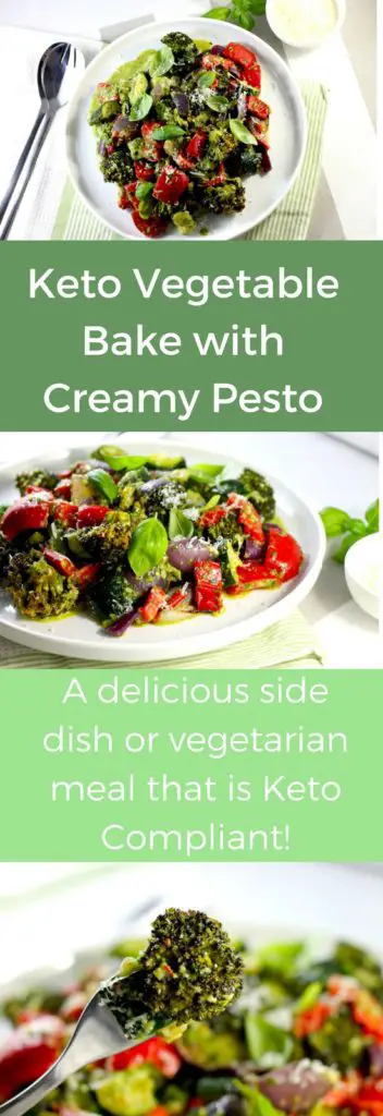 Keto Vegetable Bake with Creamy Pesto