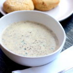 Keto Mushroom Soup with Zucchini and Bacon by Aussie Keto Queen. A simple soup that is loaded with flavour, and more tasty than any picture would have you believe! #keto