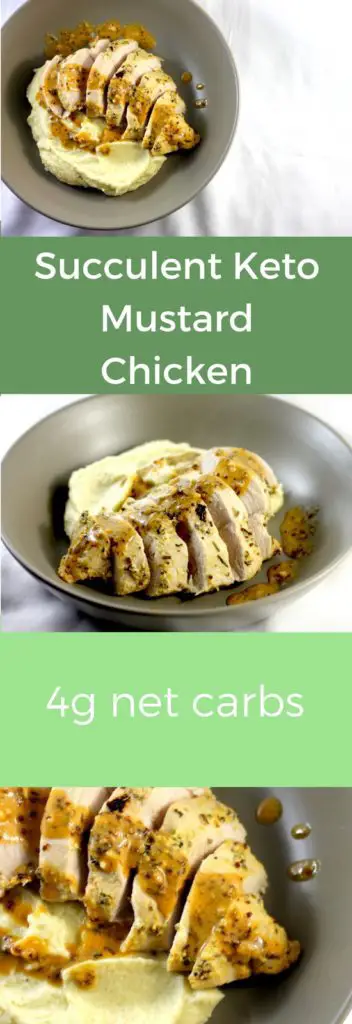 Keto mustard chicken, keto chicken breast recipe, keto chicken breast, keto mustard and rosemary chicken
