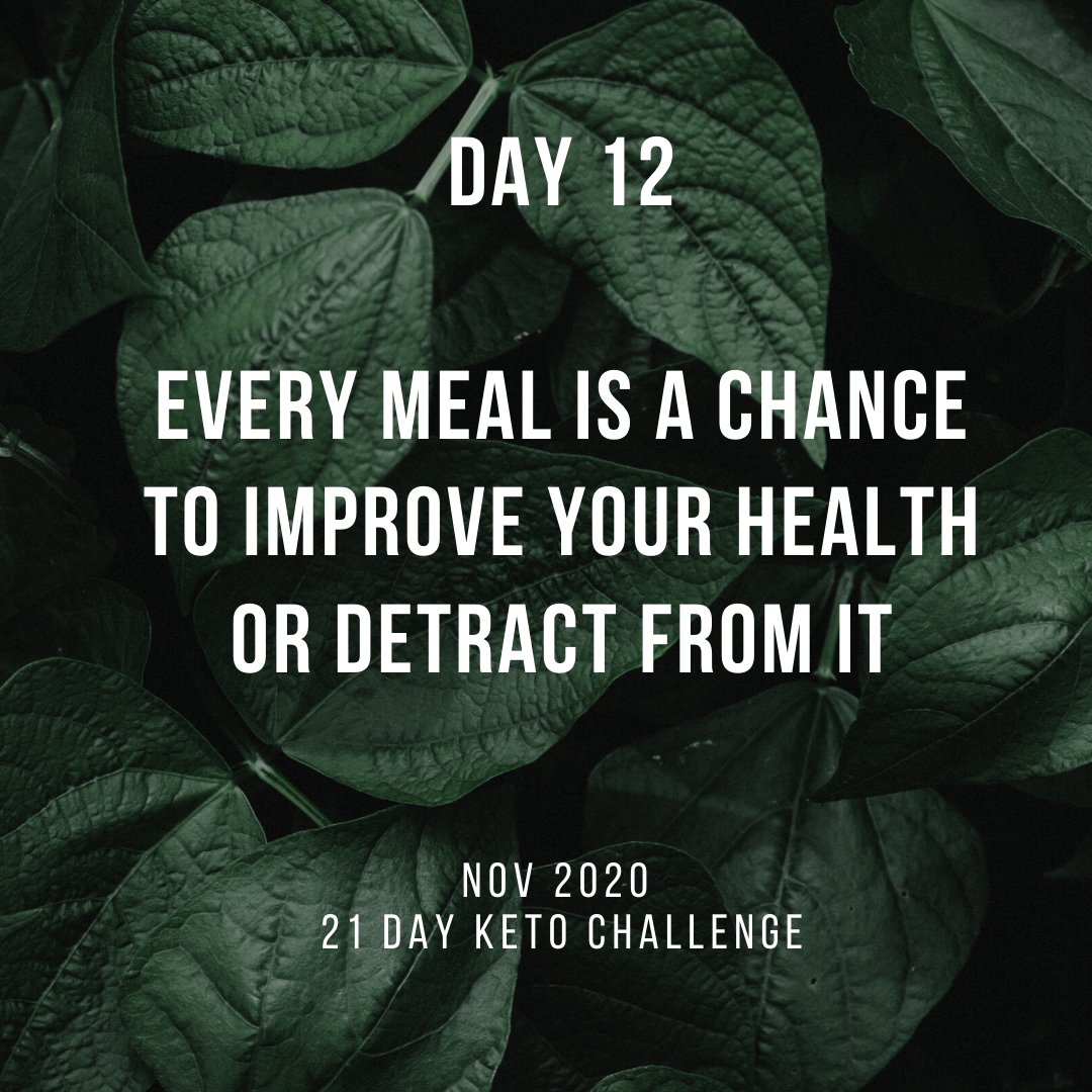 Day 12 of the 21 Day Keto Challenge November 2020