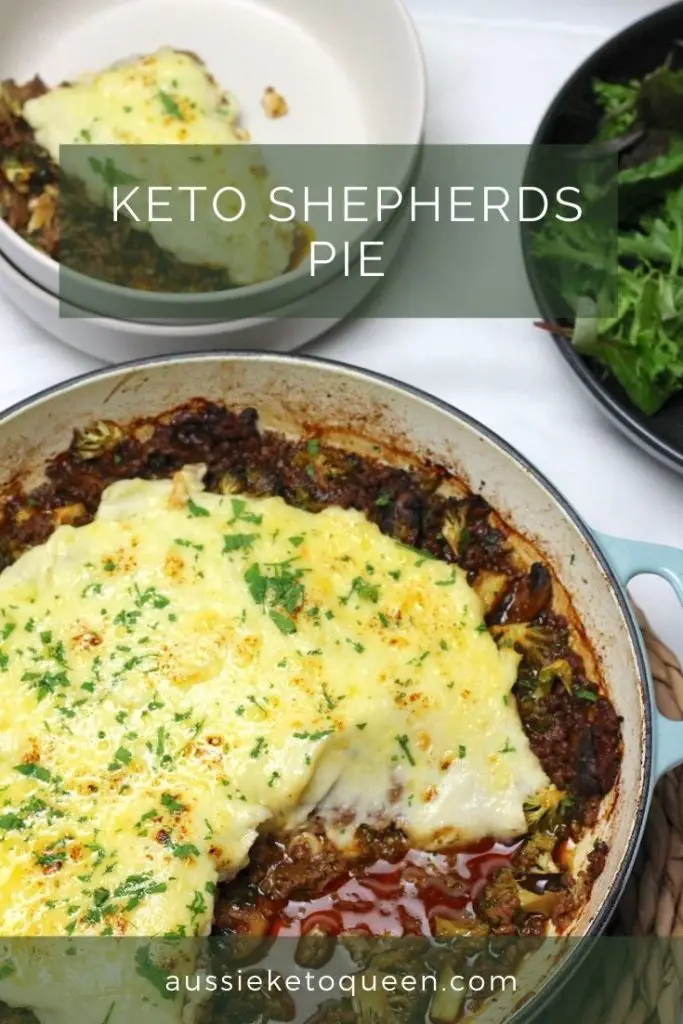 Keto Shepherds Pie is one of those 'easier than you think' but totally worth it classic dishes. Its full of comforting flavours and topped with fluffy cauliflower mash and plenty of melted cheese, making it the perfect weeknight meal.