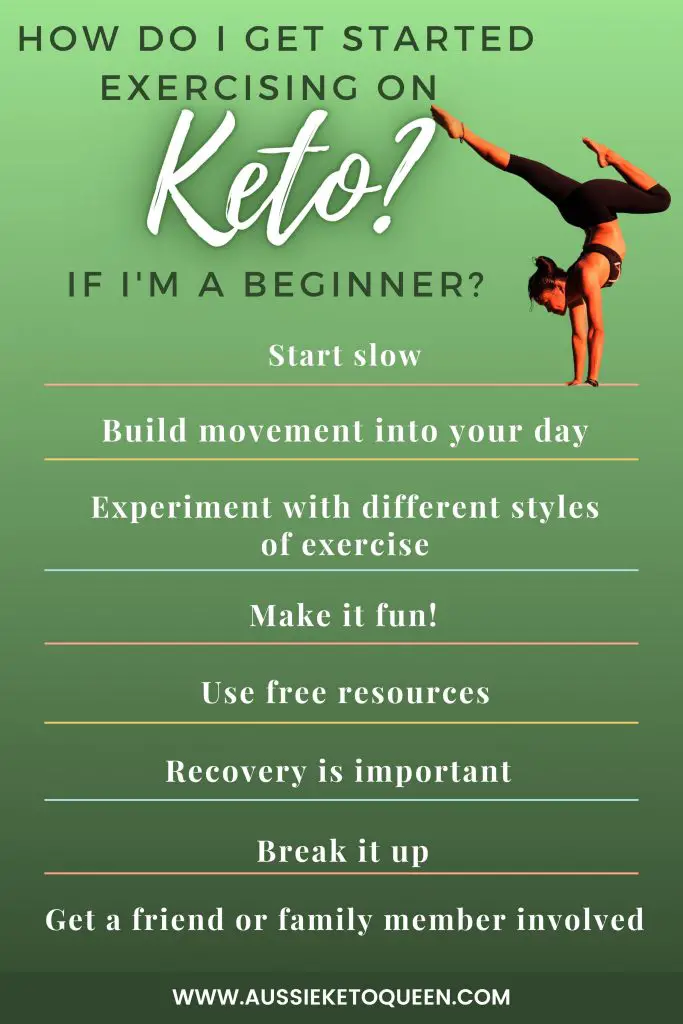 How do I get started exercising on keto if I'm a beginner?