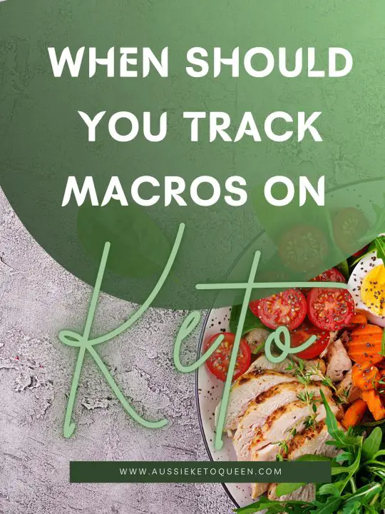 When should you track macros on Keto?