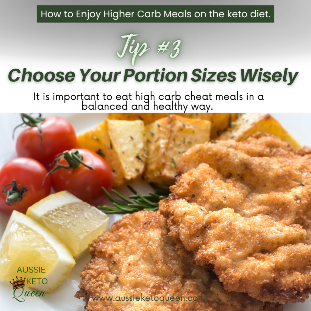 Can You Have Cheat Meals on Keto? How to Enjoy Higher Carb Meals on the Keto Diet - How to Enjoy Higher Carb Meals on the Keto Diet - Choose Your Portion Sizes Wisely