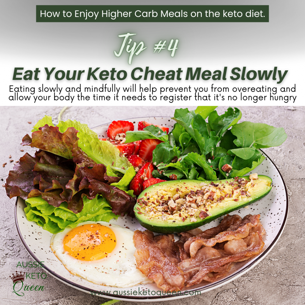 Can You Have Cheat Meals on Keto? How to Enjoy Higher Carb Meals on the Keto Diet - How to Enjoy Higher Carb Meals on the Keto Diet - Eat Your Keto Cheat Meal Slowly