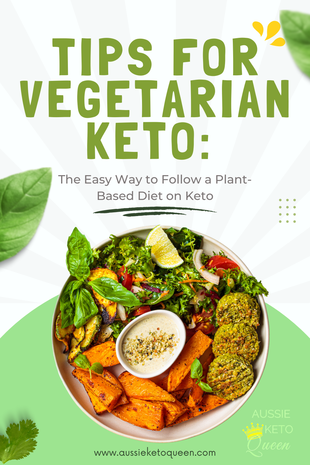Tips for Vegetarian Keto The Easy Way to Follow a Plant-Based Diet on Keto - Featured Image