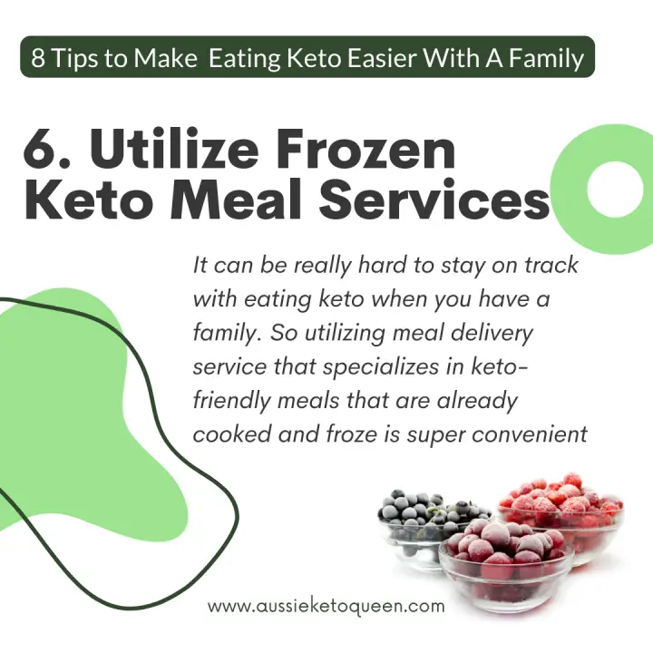 How to Eat Keto With A Family: 8 Tips to Make Eating Keto Easier With A Family - Utilize Frozen Keto Meal Services