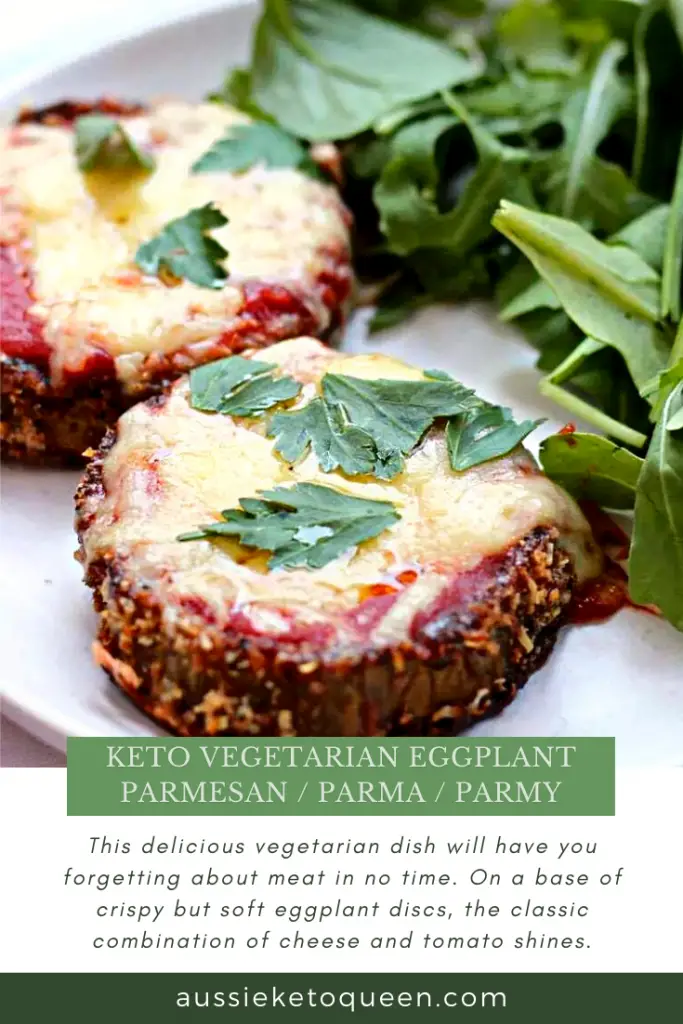 Keto Vegetarian Eggplant Parmesan / Parma / Parmy