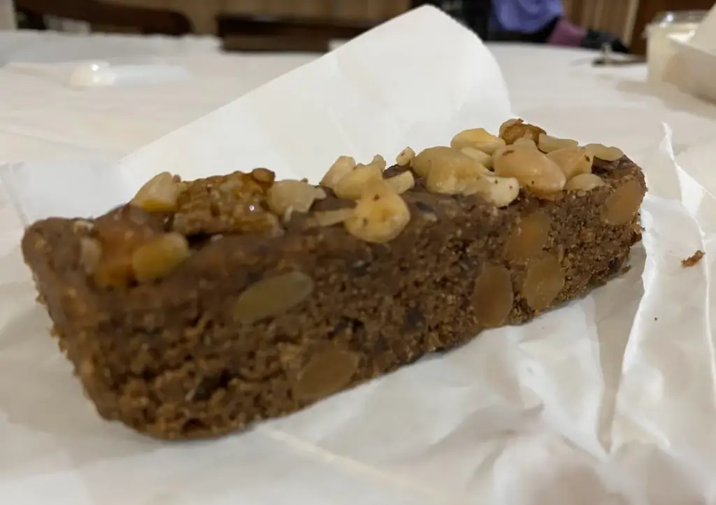 Vegan Keto Bar - delicious, dense, nutty. Not too strong in any particular flavour. I had it for a beach lunch one day and it was perfect, big enough that it got me through until dinner!