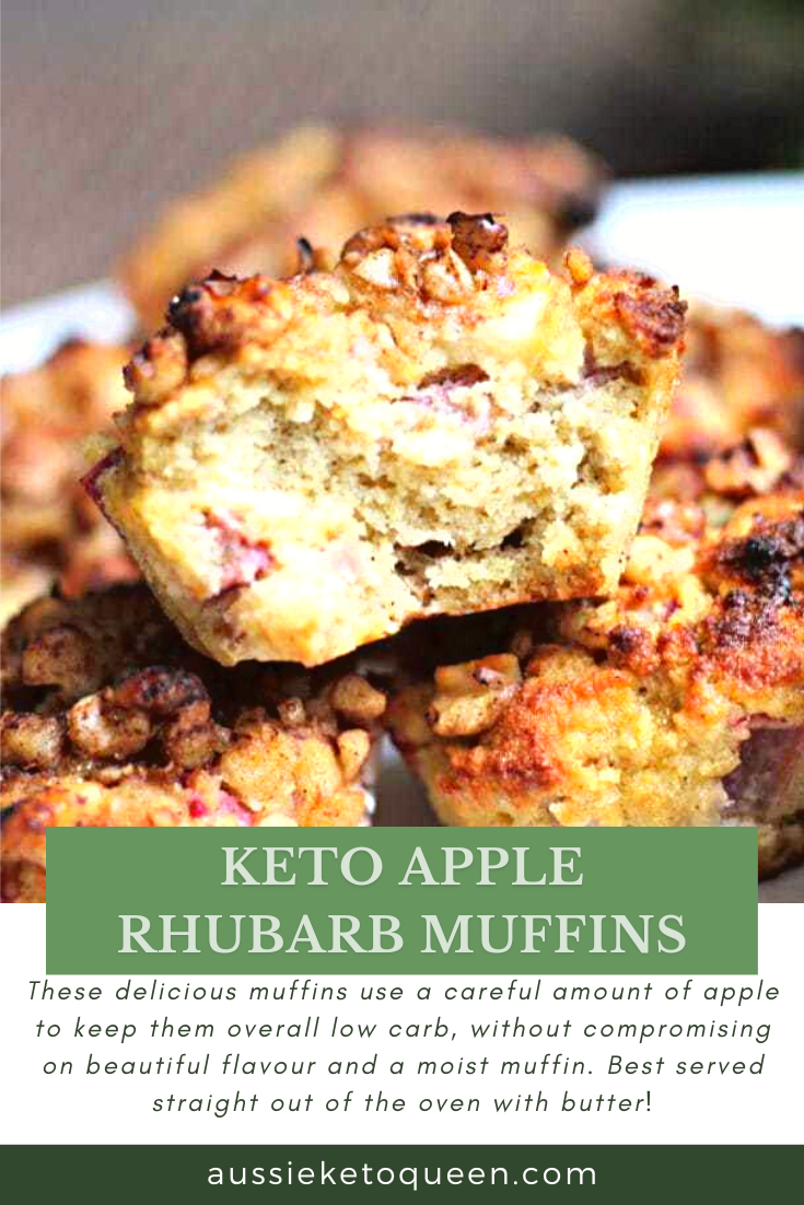 Keto Apple Rhubarb Muffins Aussieketoqueen